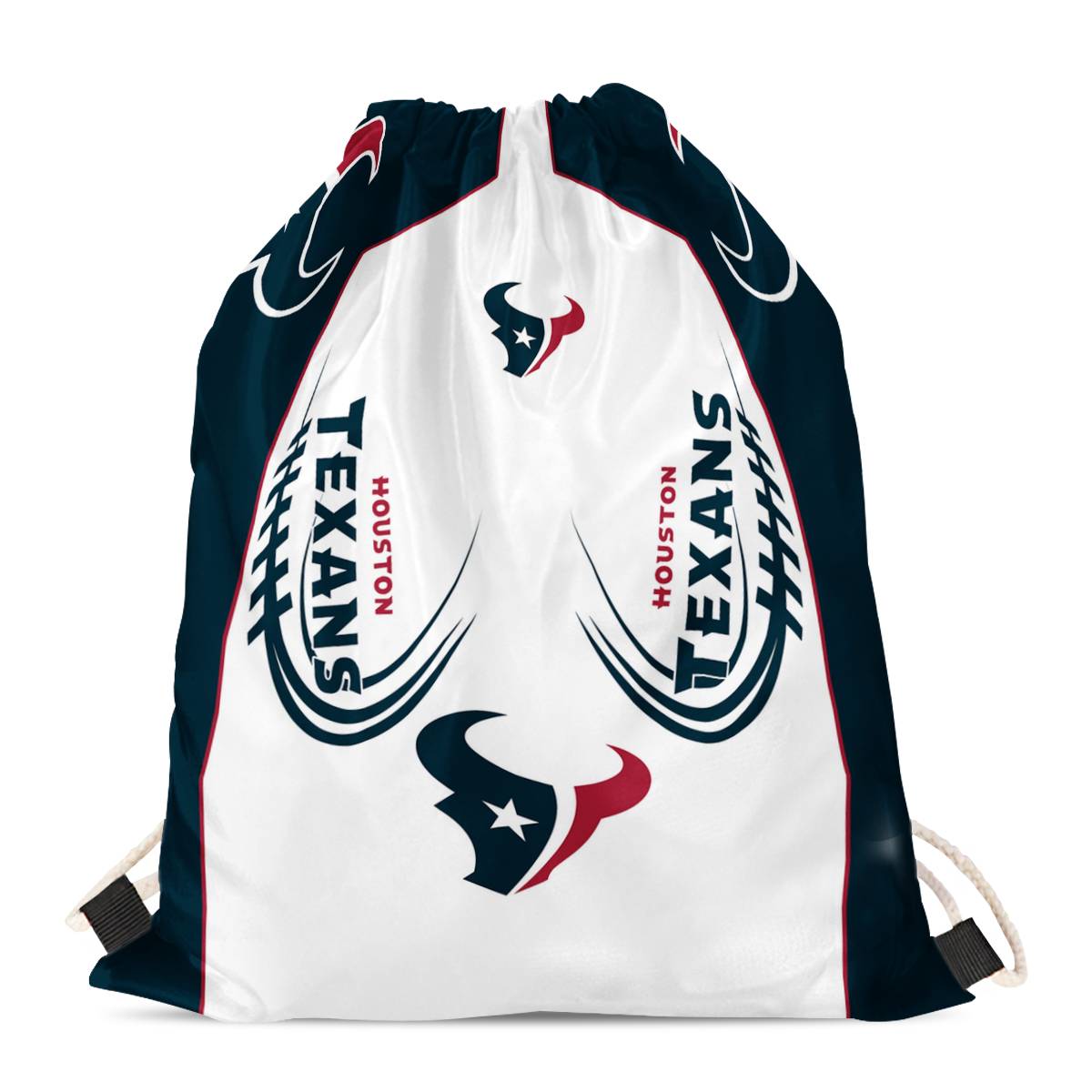Houston Texans Drawstring Backpack sack / Gym bag 18" x 14" 001